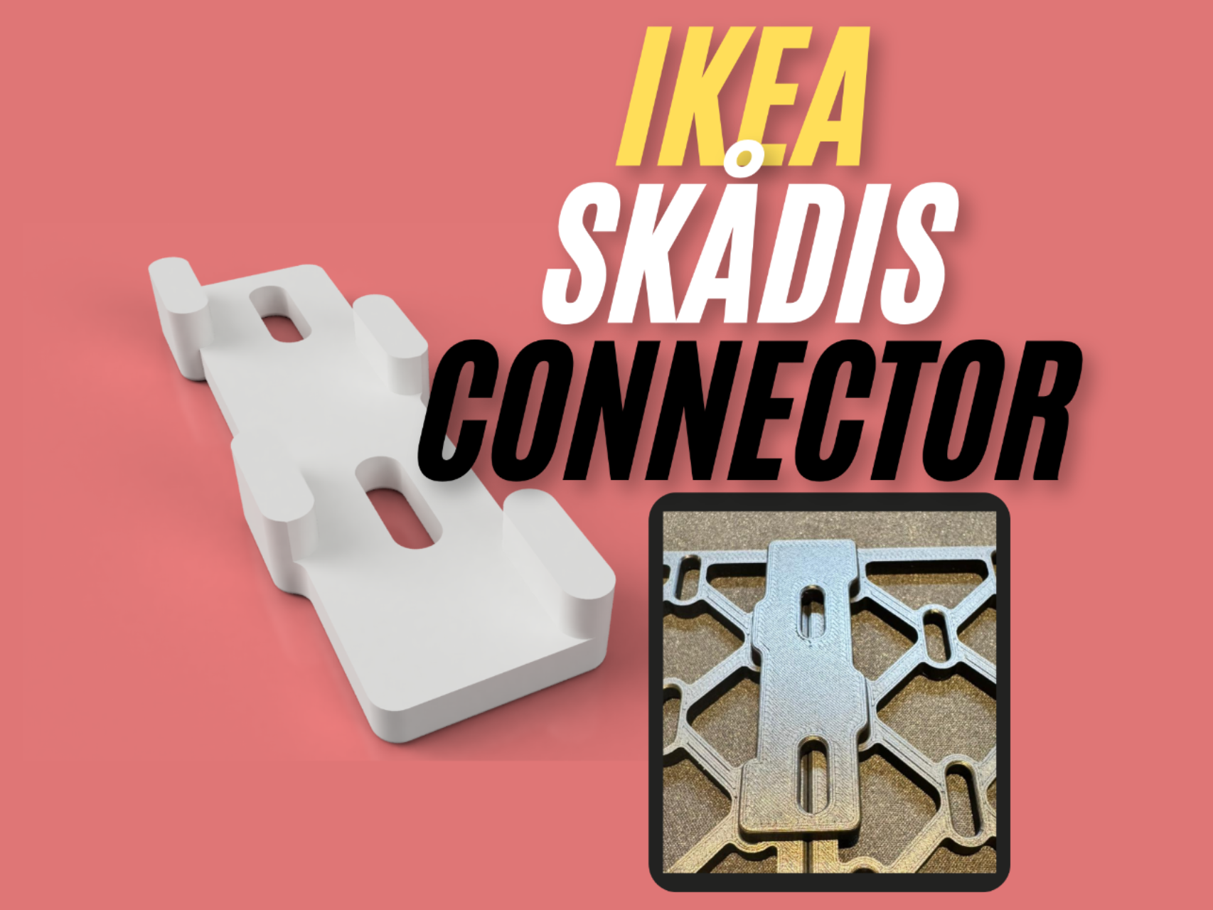 IKEA SKÅDIS Panel Connector – Strong Fit