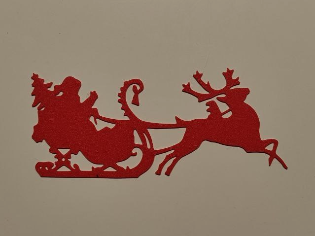 santaclaus on sleigh wall art