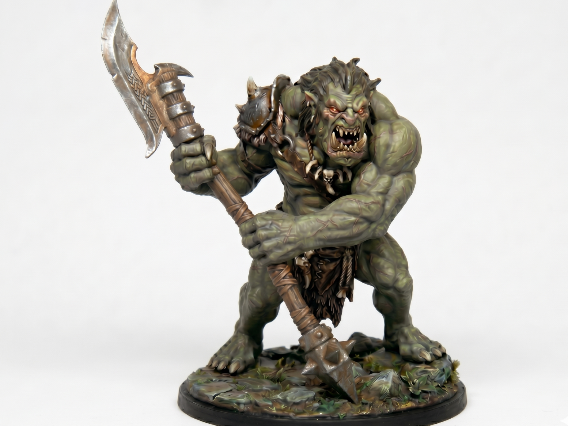 DnD Orc Barbarian miniture Half-Orc