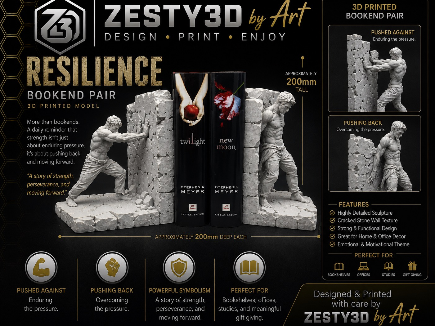 Resilience – Symbolic Bookend Pair