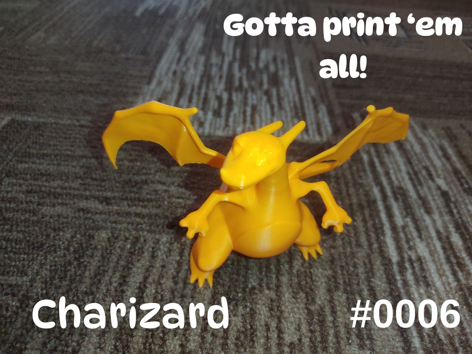 Charizard singlecolor. #0006