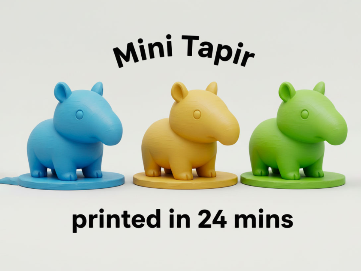 Mini Tapir – Unique Little Animal Figurine