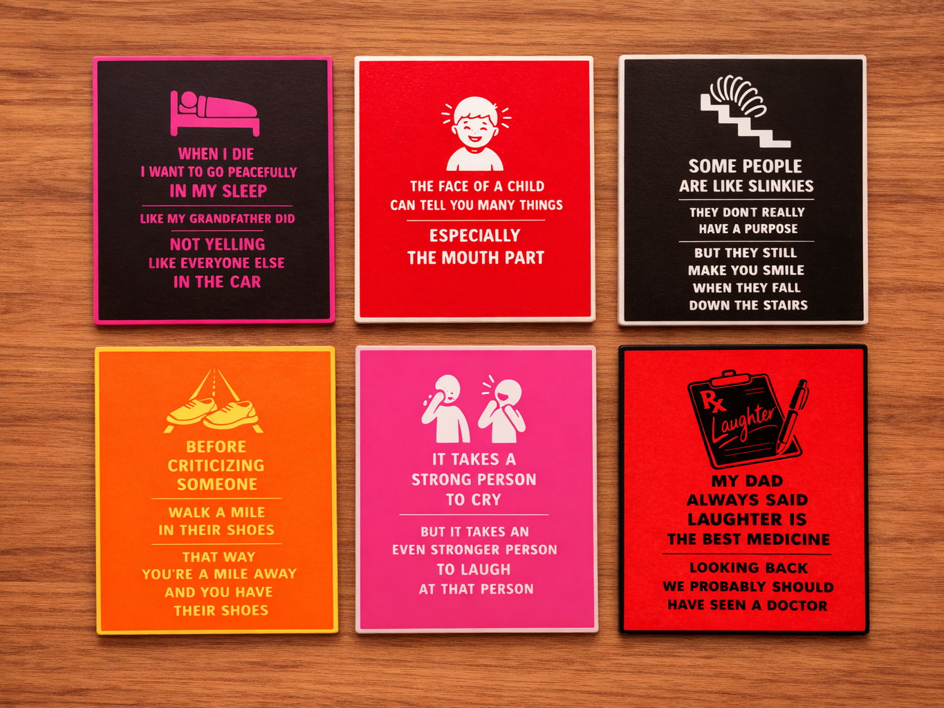 Random "Deep" Thoughts Magnets - Dispenser Faces