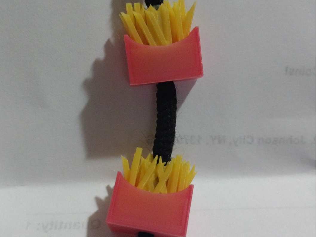 french fry hoodie bead