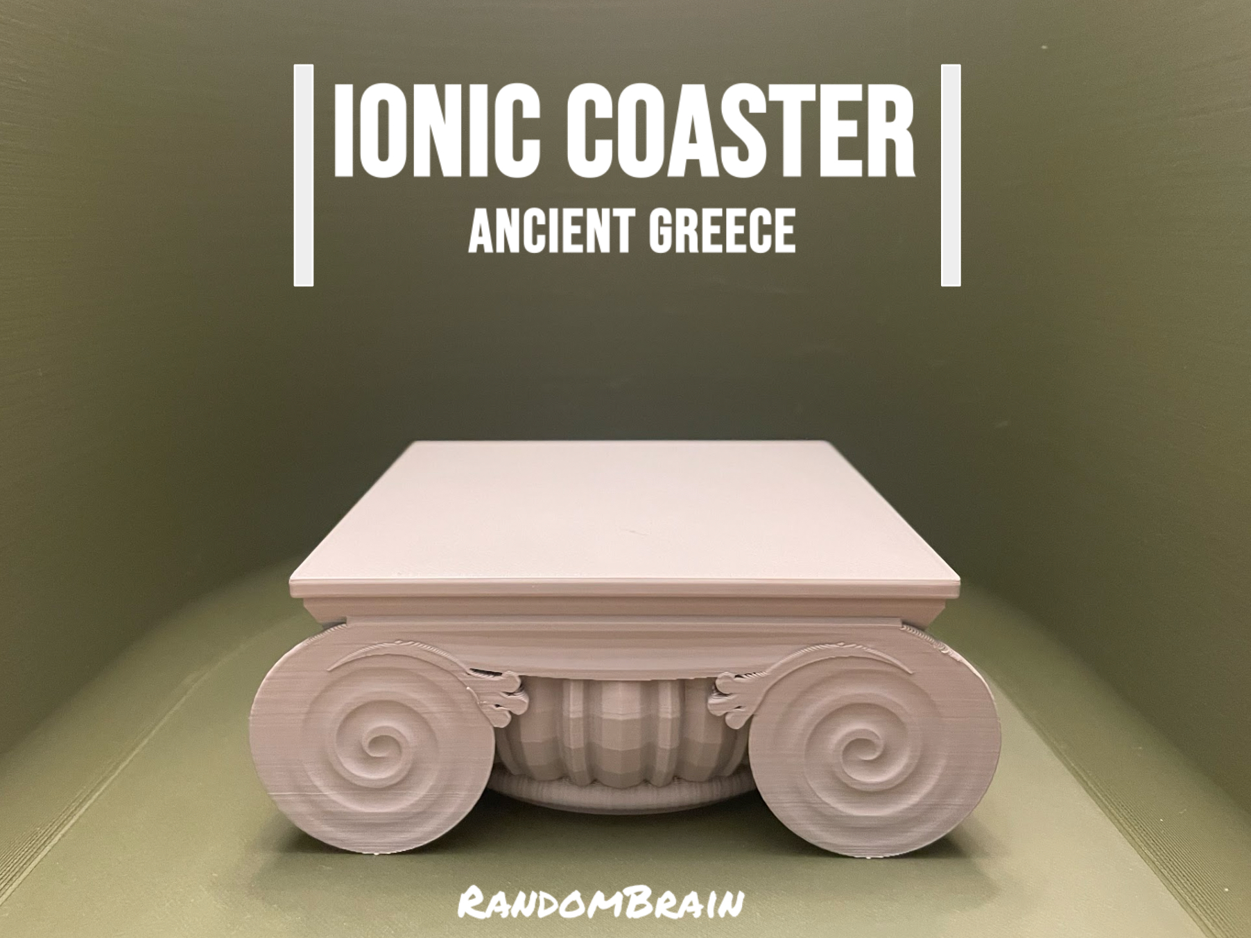 Greek Ionic Column Coaster