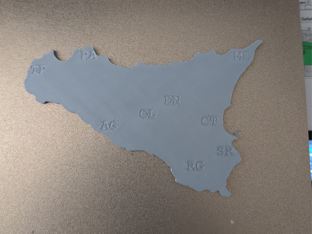 Sicily with provinces - Sicilia con province