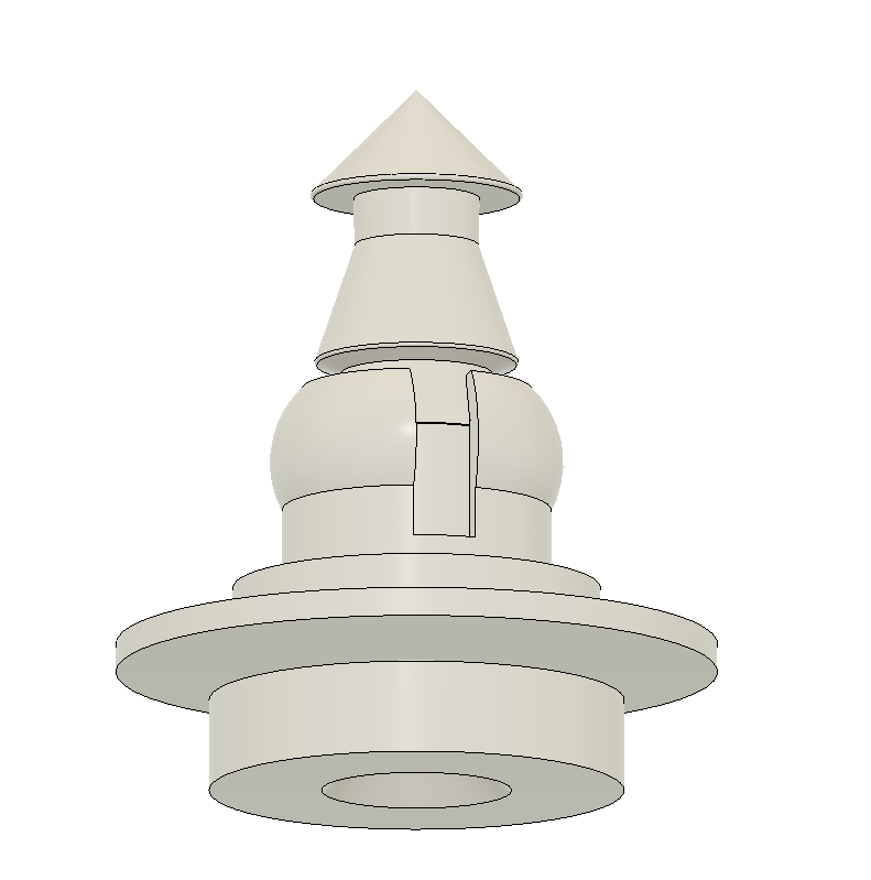 T5/ T6 : Clip for fixing cover plate sliding door rear left and right
