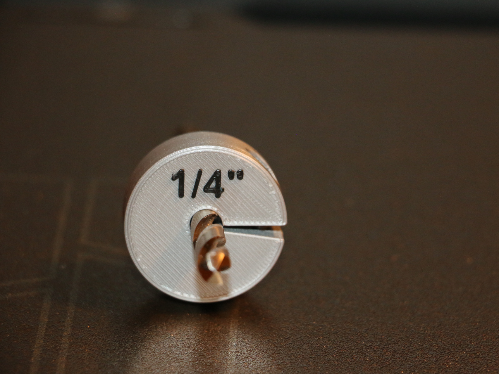 1/4" Drill bit depth stop Imperial Solid Plastic