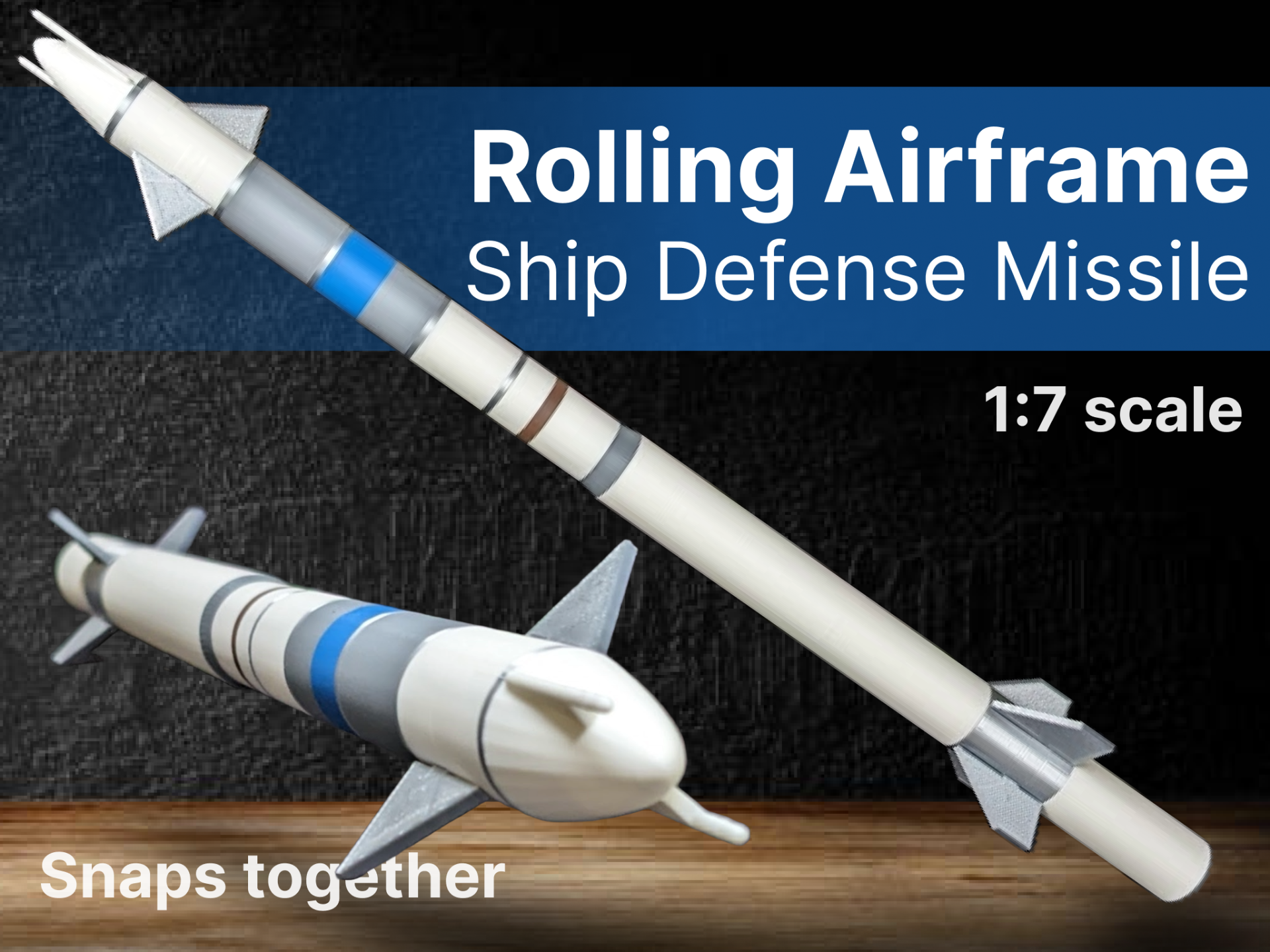 Rolling Airframe Naval Ship Defense Missile (1:7)