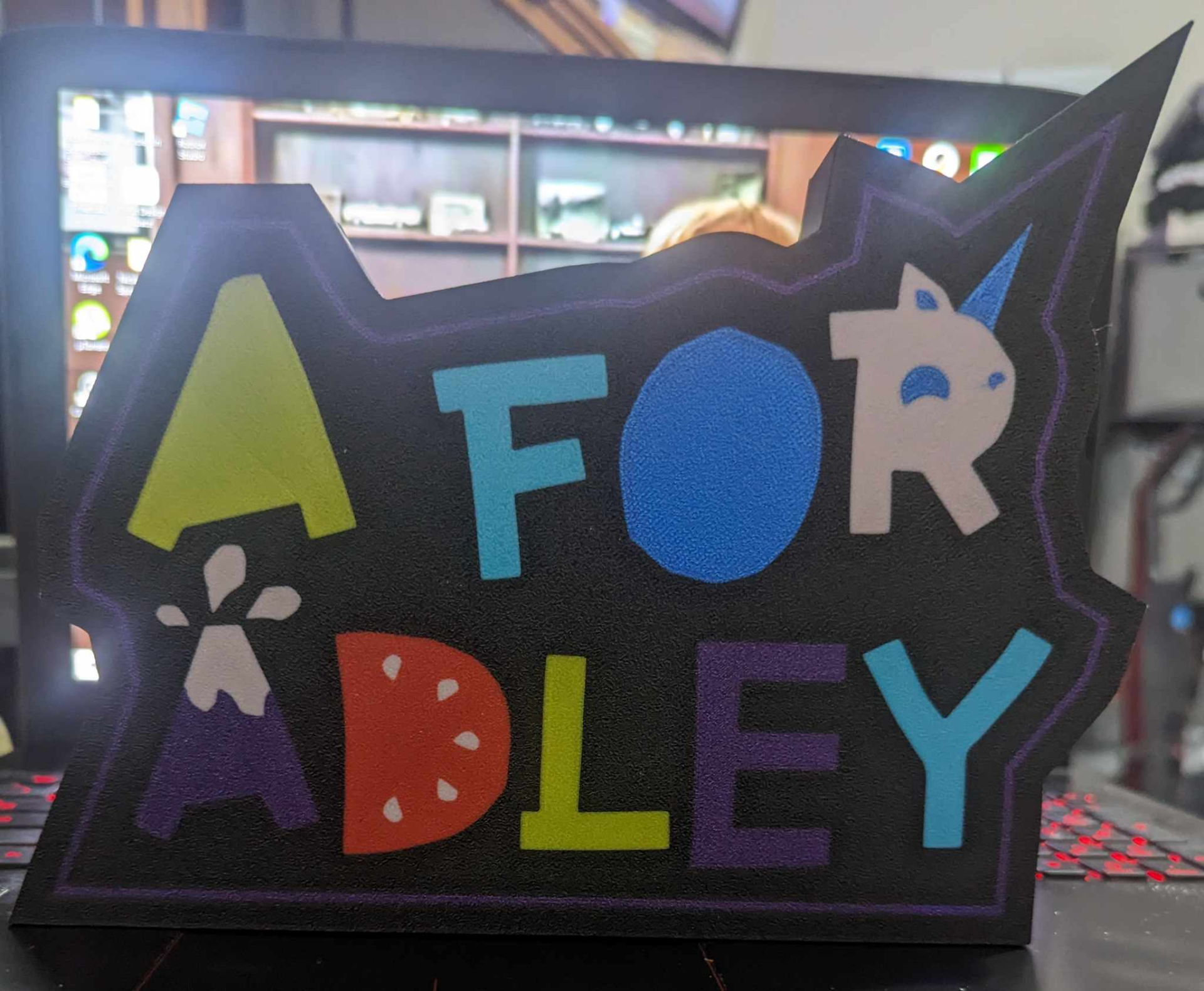 A for Adley Light Box