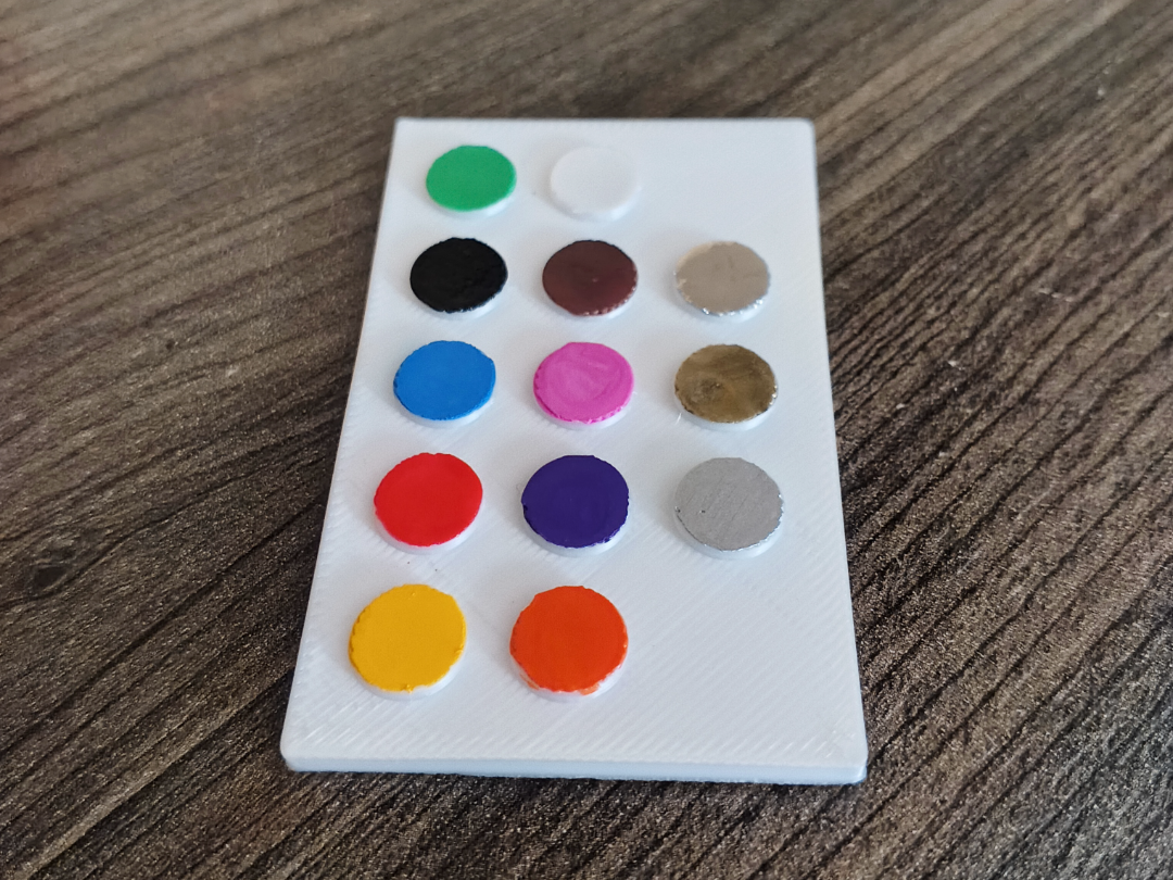 Paleta de cores para colorir com tinta PAINT PEN