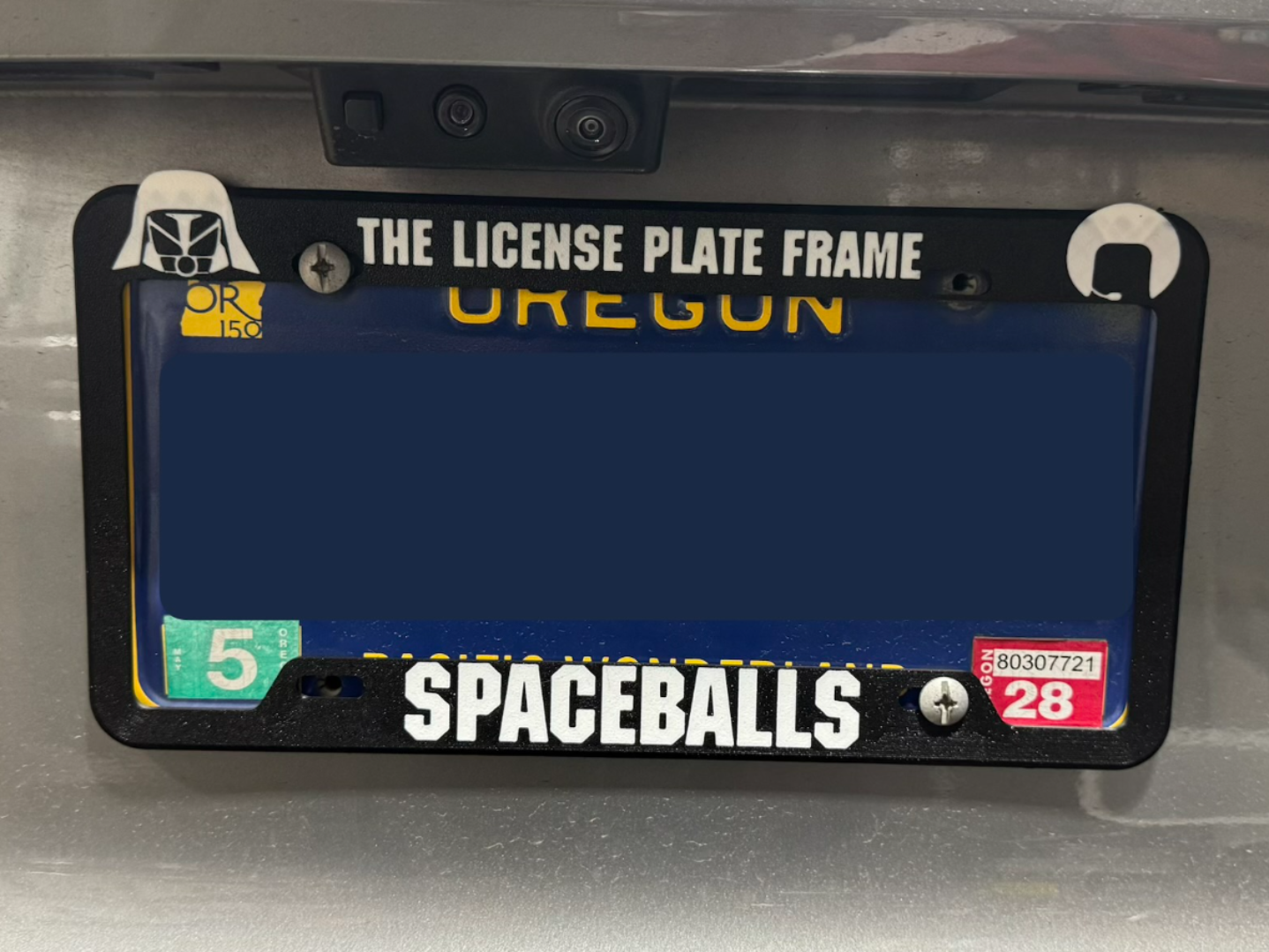 Spaceballs the license plate frame (bottom tags)
