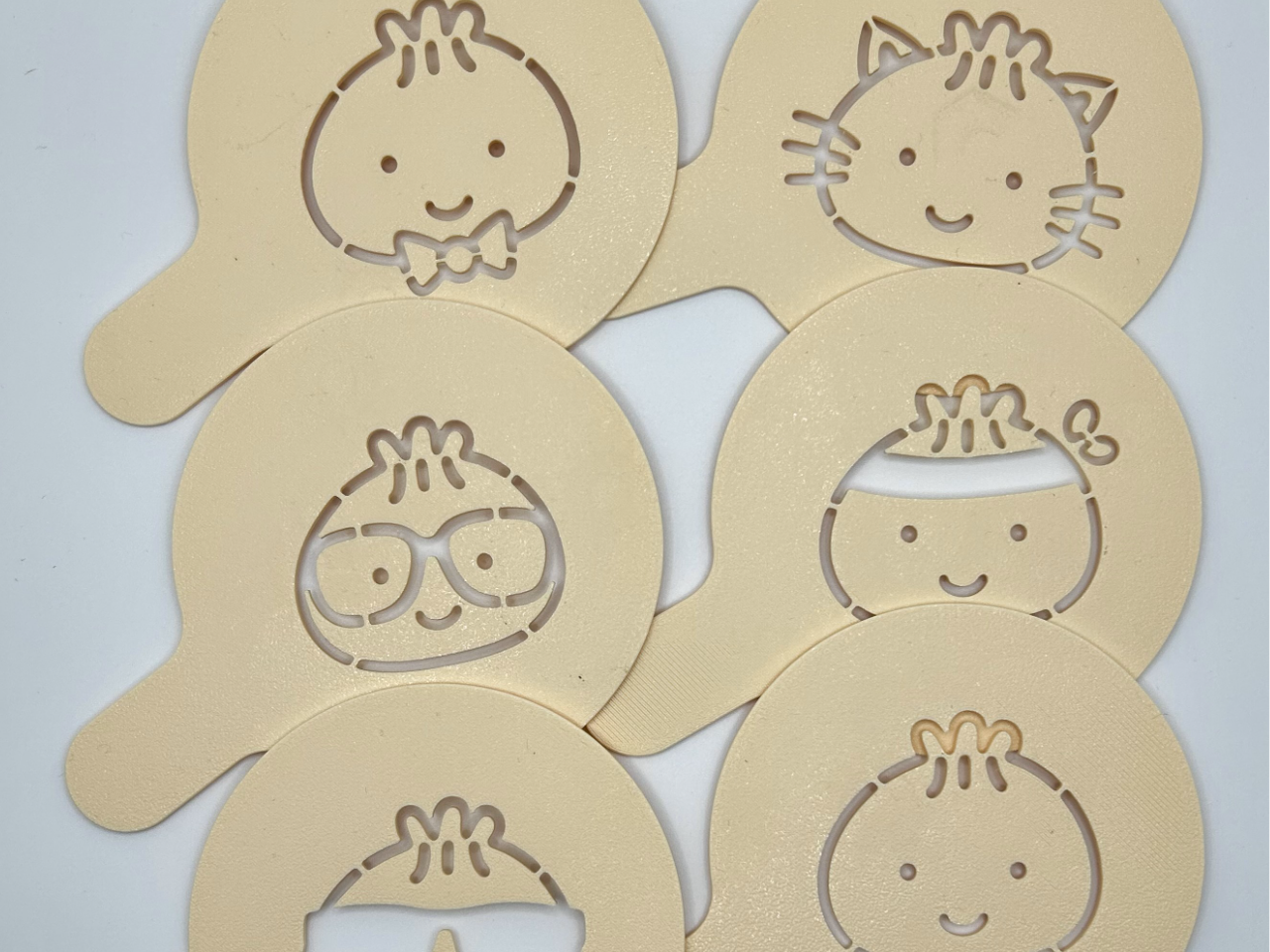 Cappuccino /  Latte Dumpling Stencil Set