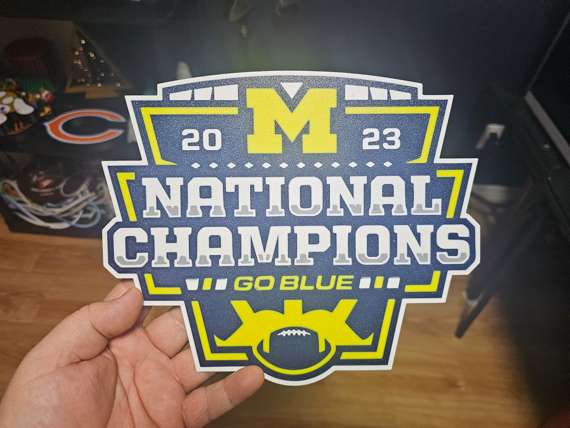 Michigan wolverine natty champs sign