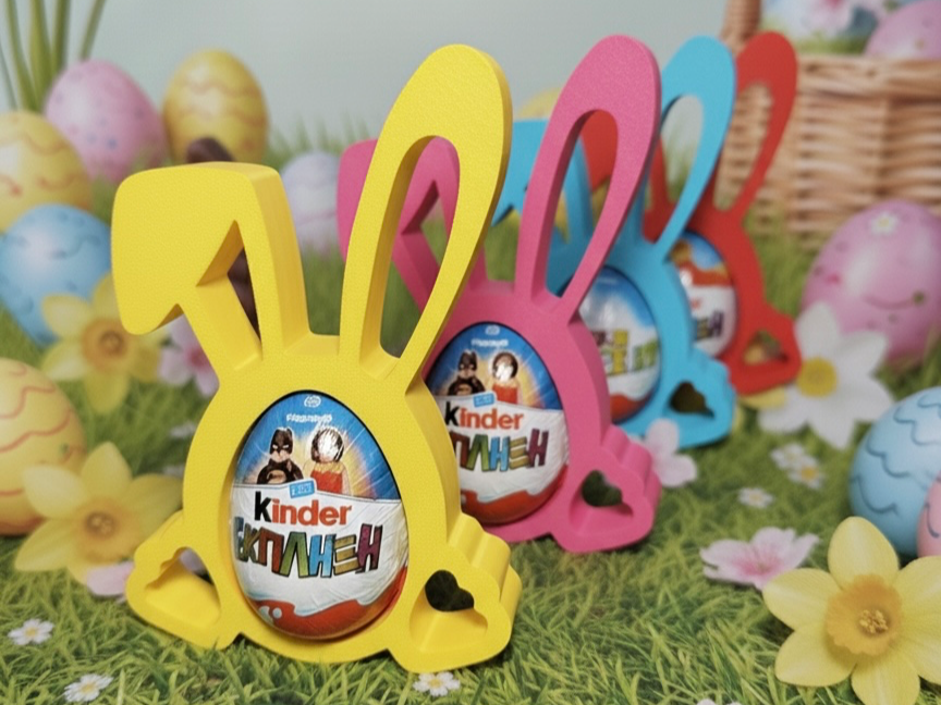 Easter Bunny Holder for Kinder Surprise Egg