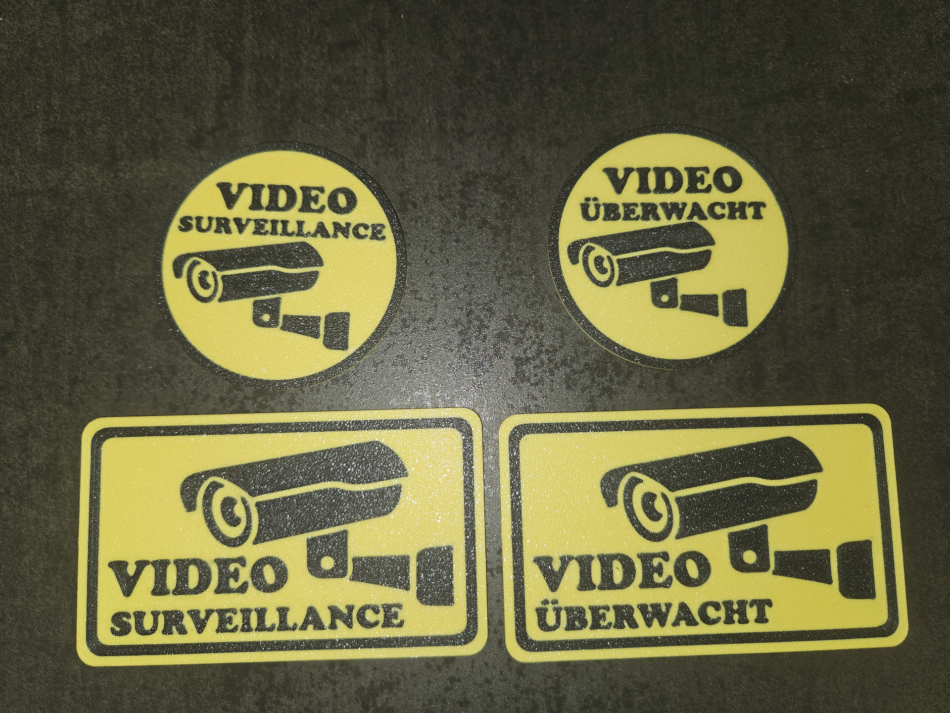 Sign Video surveillance / Video überwacht