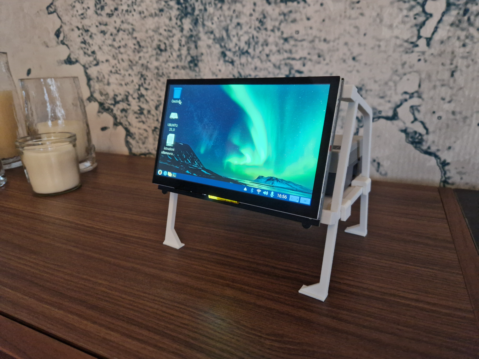 Supporto display 7 pollici raspberry pi