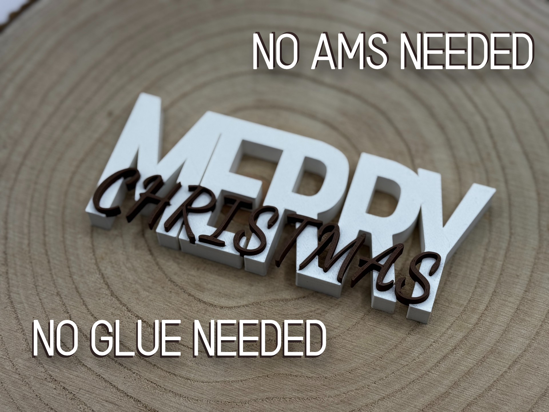 Merry Christmas Text Decoration