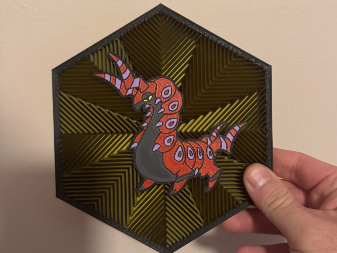#545 Scolipede Hex Wall Art