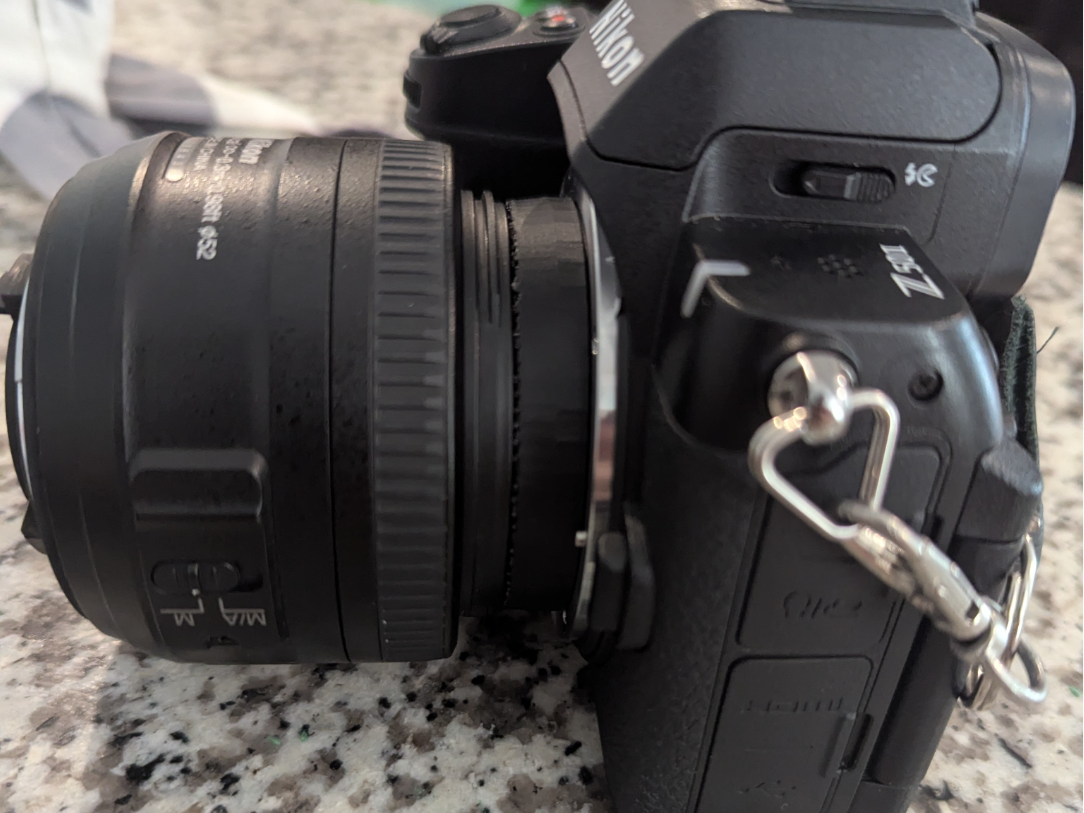 Nikon Z 52mm Thread Reverse Mount for Macro Photos
