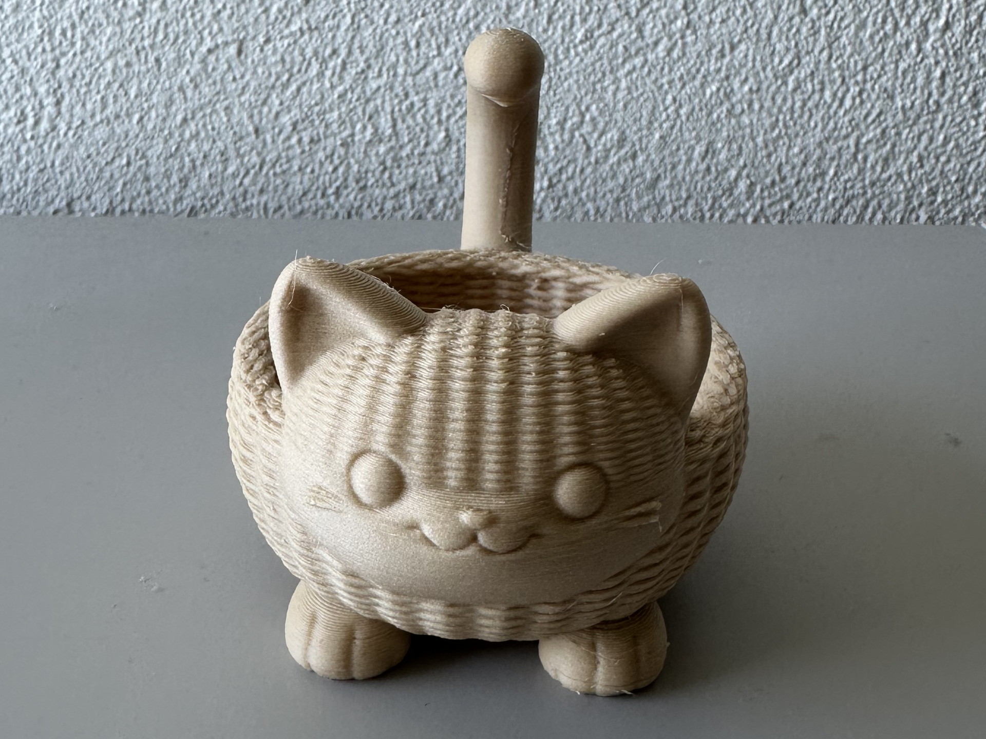Basket Cat Planter / Desk Basket