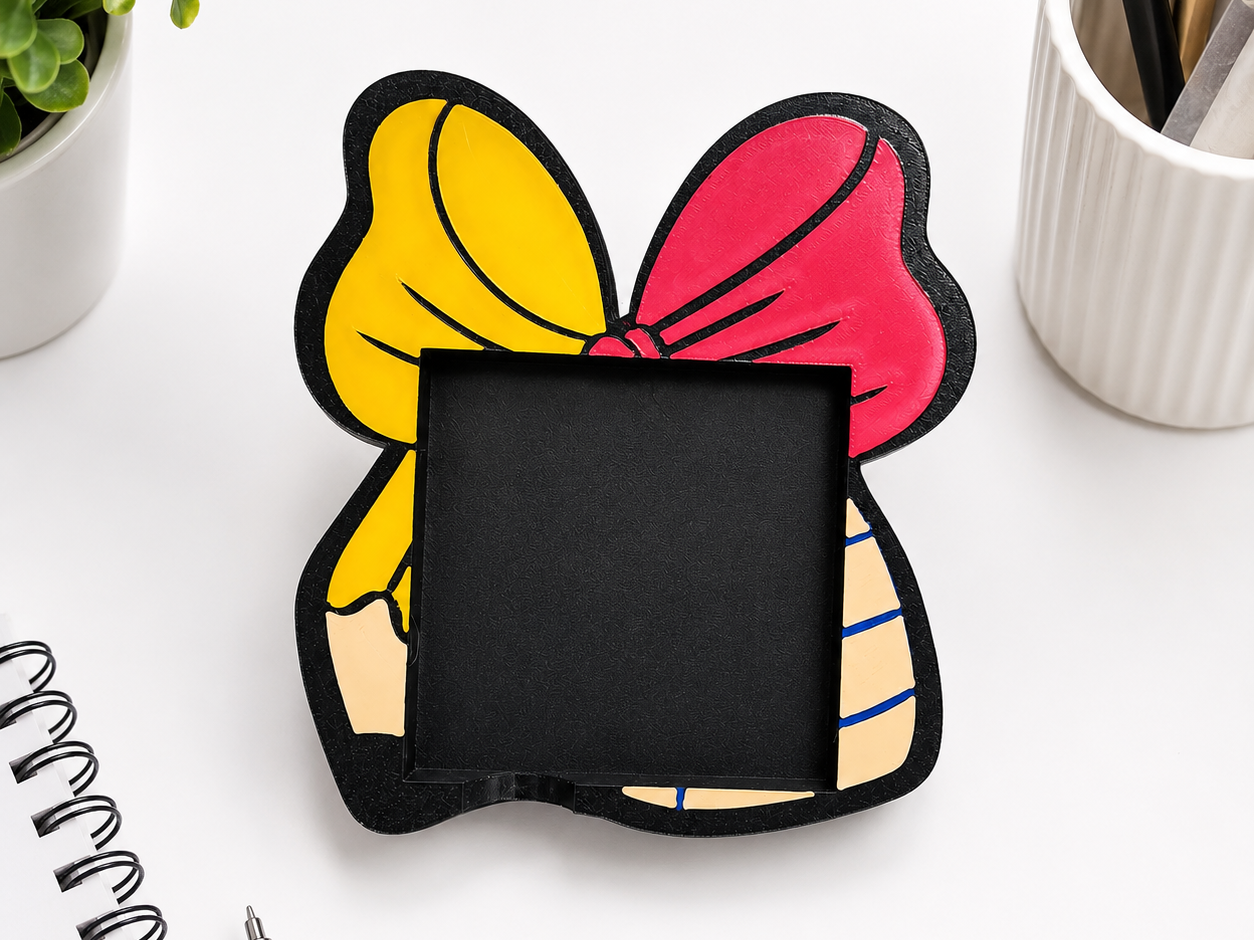 Teacher Bow Sticky Note Holder