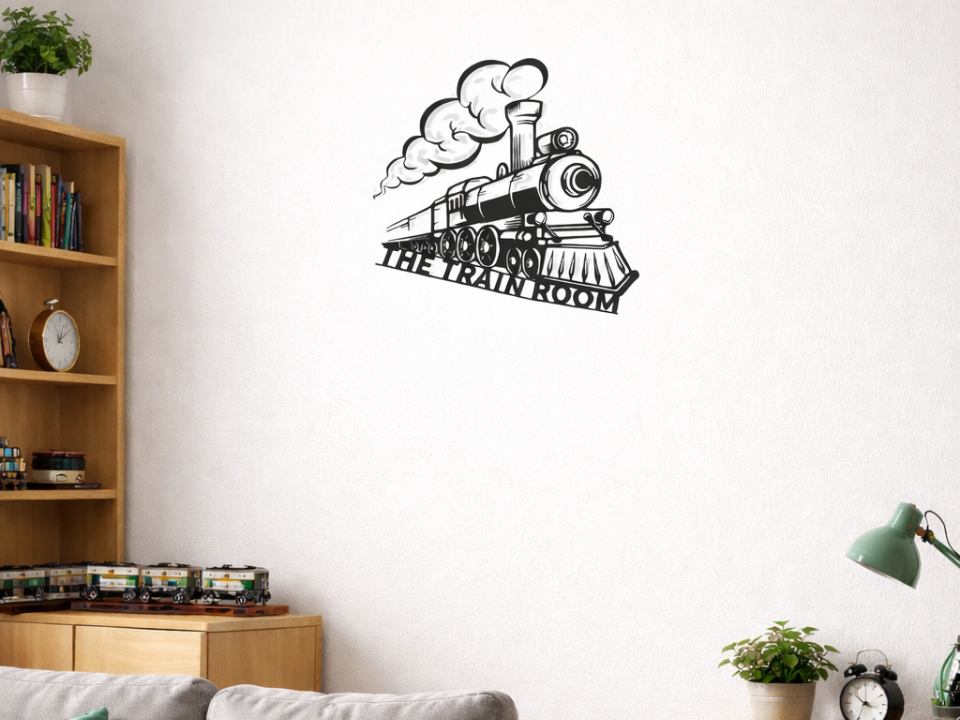 Train wallart decor 2D
