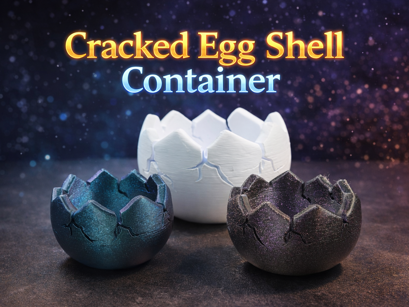 Cracked Egg Shell Bowl Easter toy candy Container