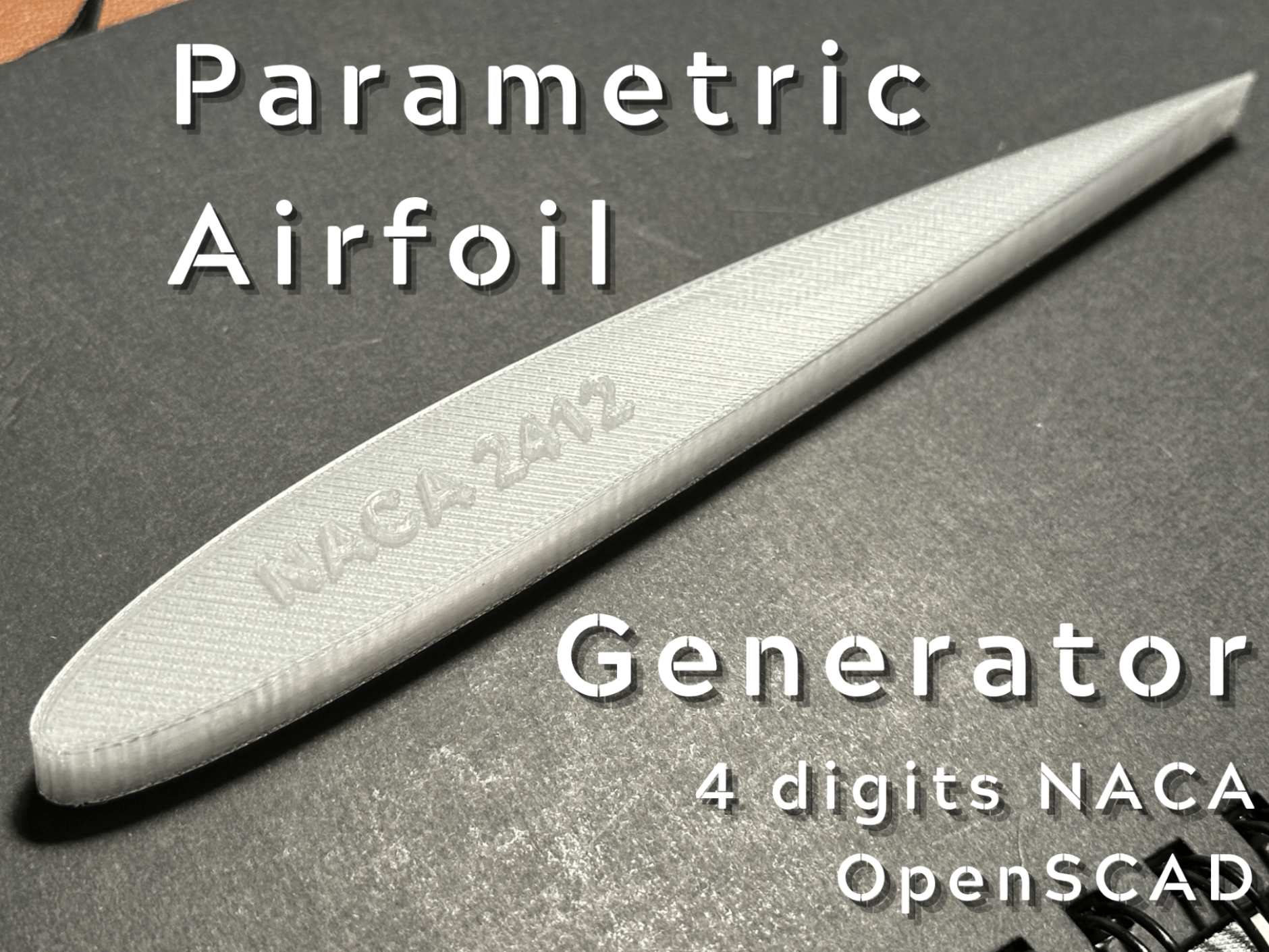 Parametric 4-digit NACA Airfoil Generator