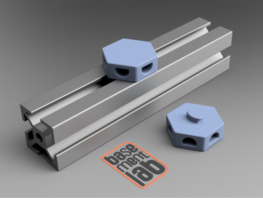 2020 Aluminium HEX T slot twist in Zip-Tie Mount