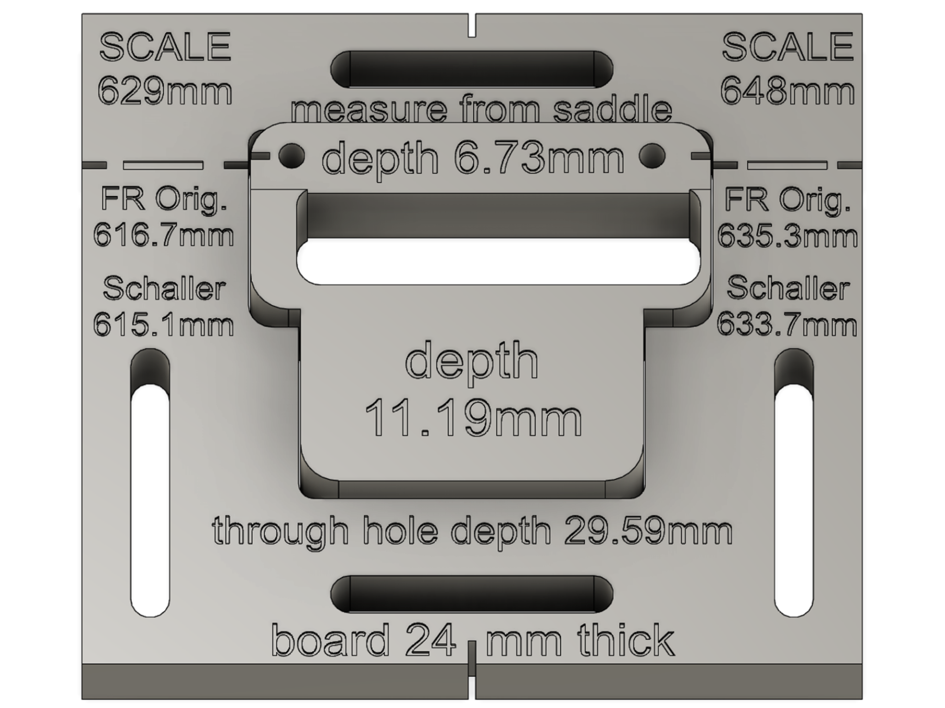 Floyd Rose routing template