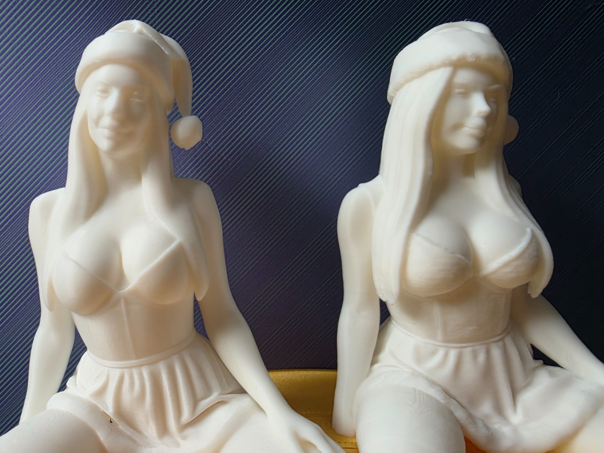 Christmas woman in 2 variations