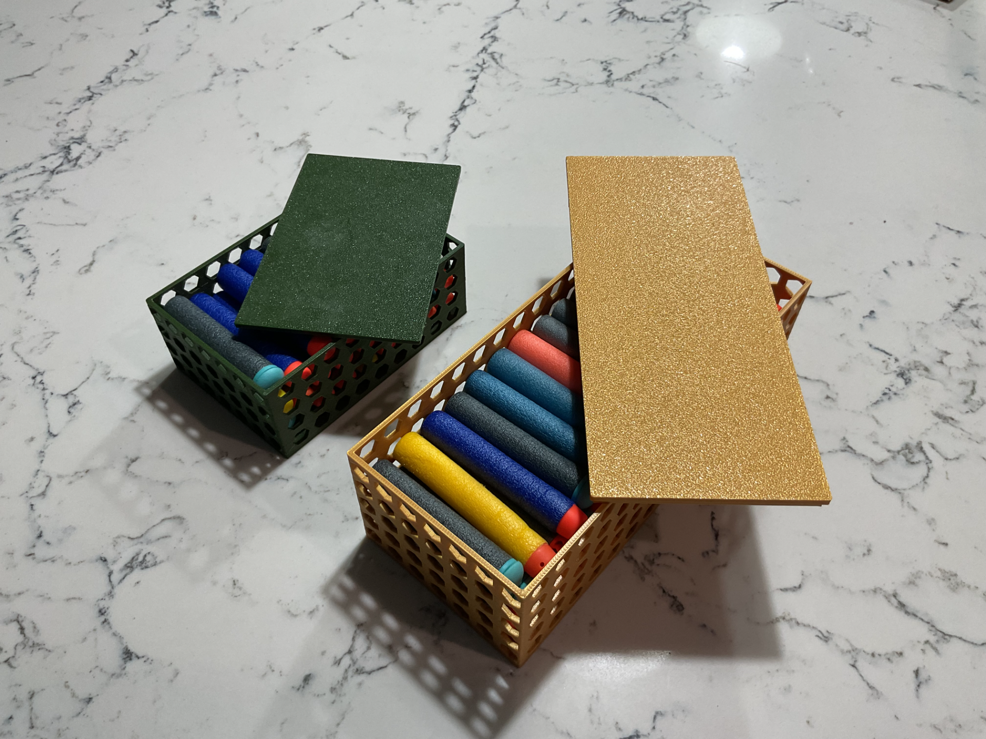 Nerf Dart Boxes With Lids - Two Sizes