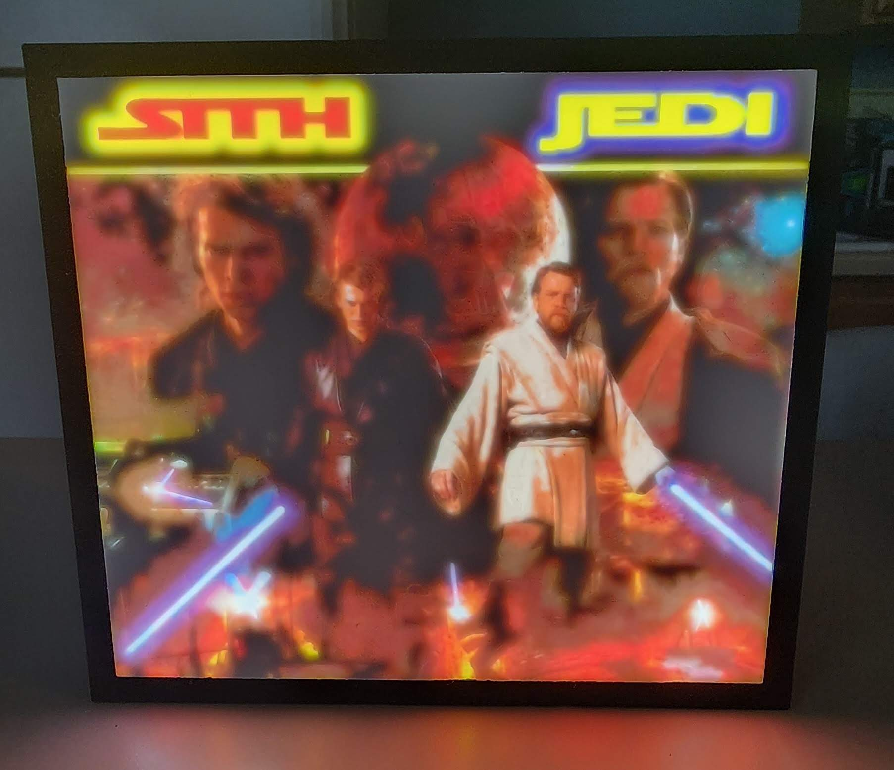 Starwars Master and Apprentice Lithophane Panel