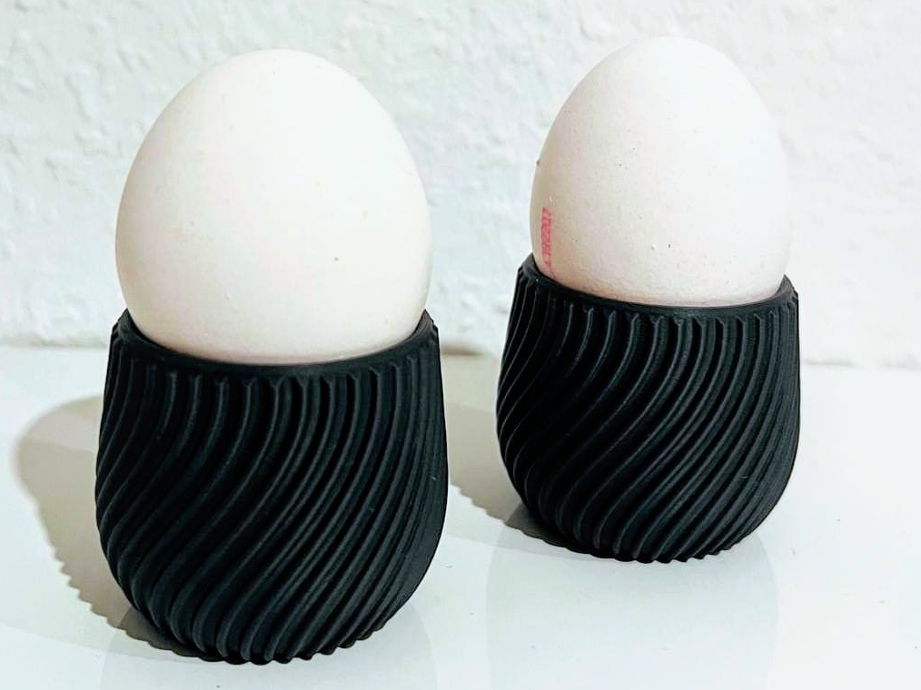 Eierbecher Spiralform