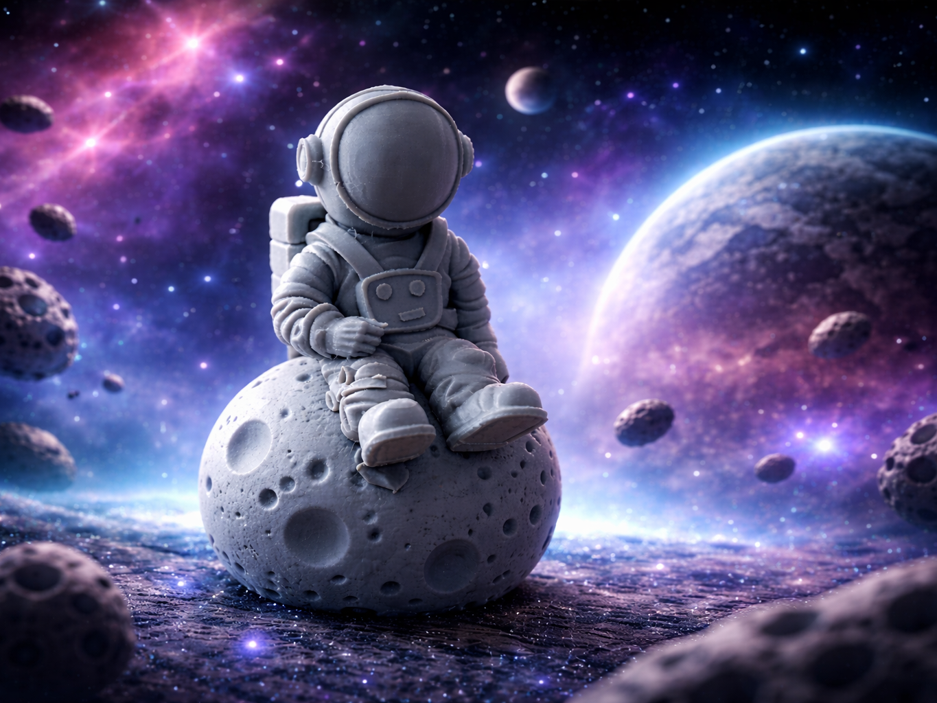 Spaceman on the Moon