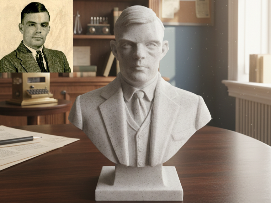 Alan Mathison Turing - Bust