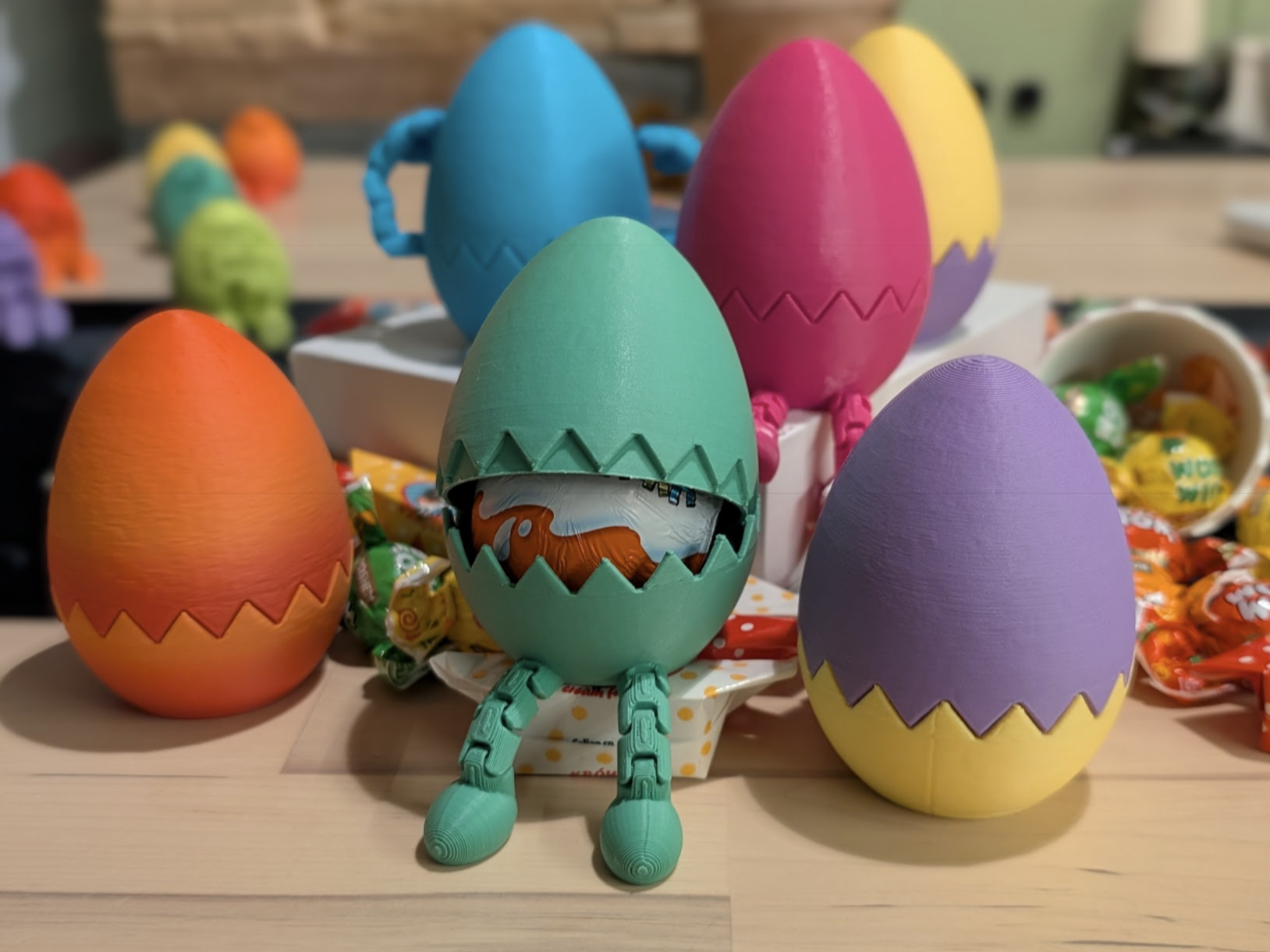 Easter Surprise Eggs for Kinder Treasure Hunts!
