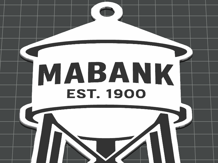Mabank Watertower Ornaments