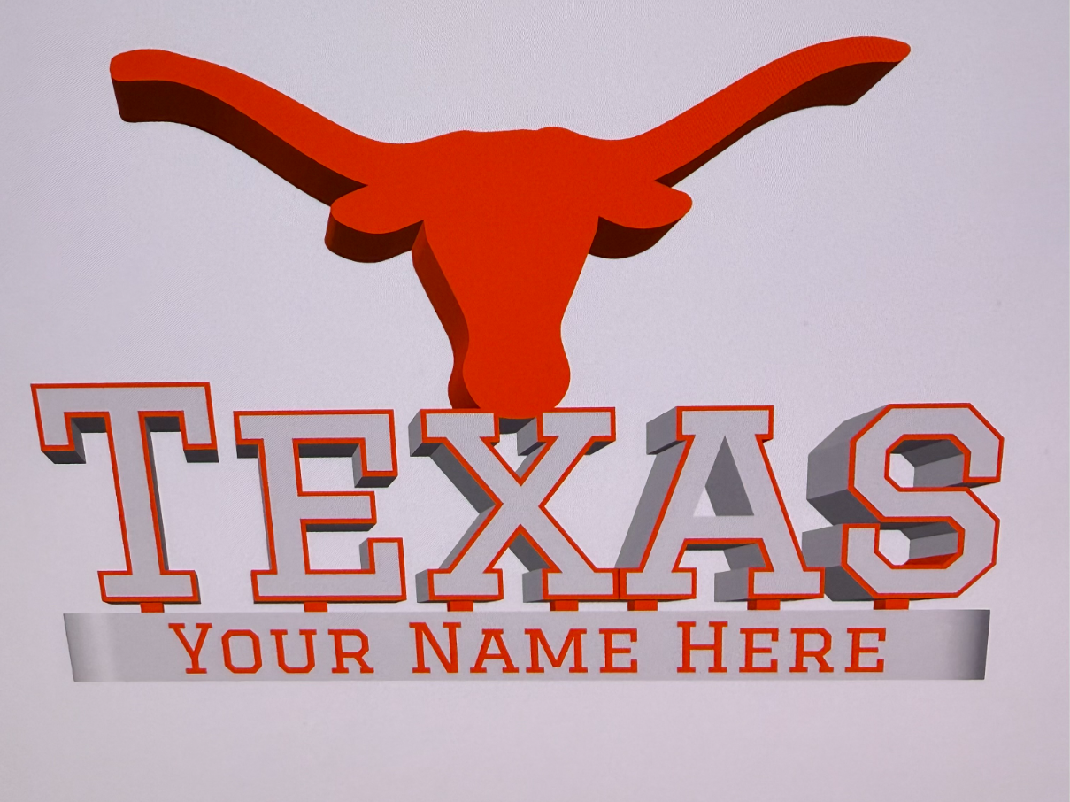 Texas Longhorns Desk Display