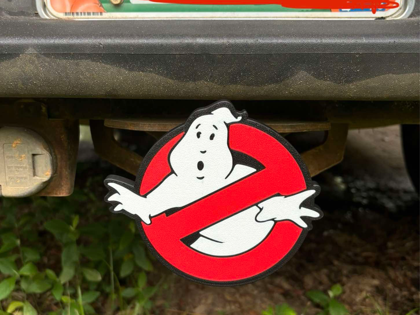 Ghostbusters Trailer Hitch Cover Multi Color Print