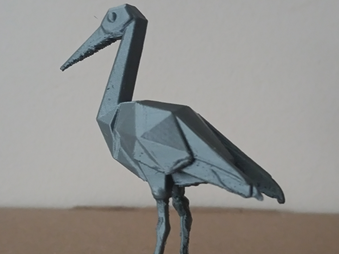stork realistic version origami