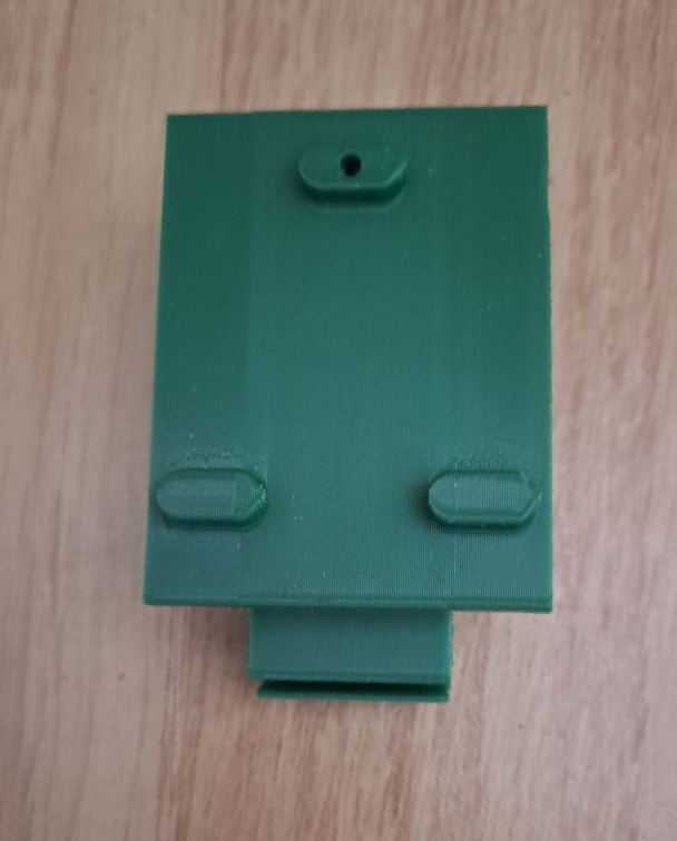 DIN holder for RJ12 splitter