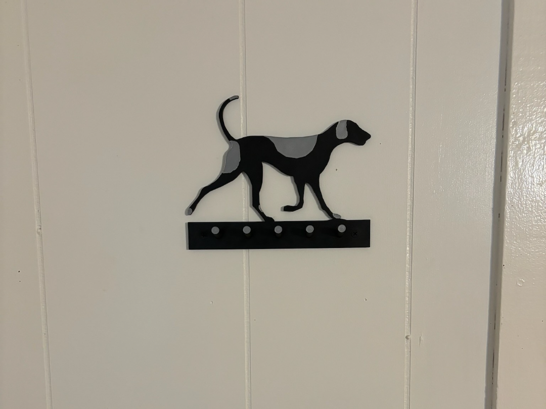 hound dog key rack/ leash hanger