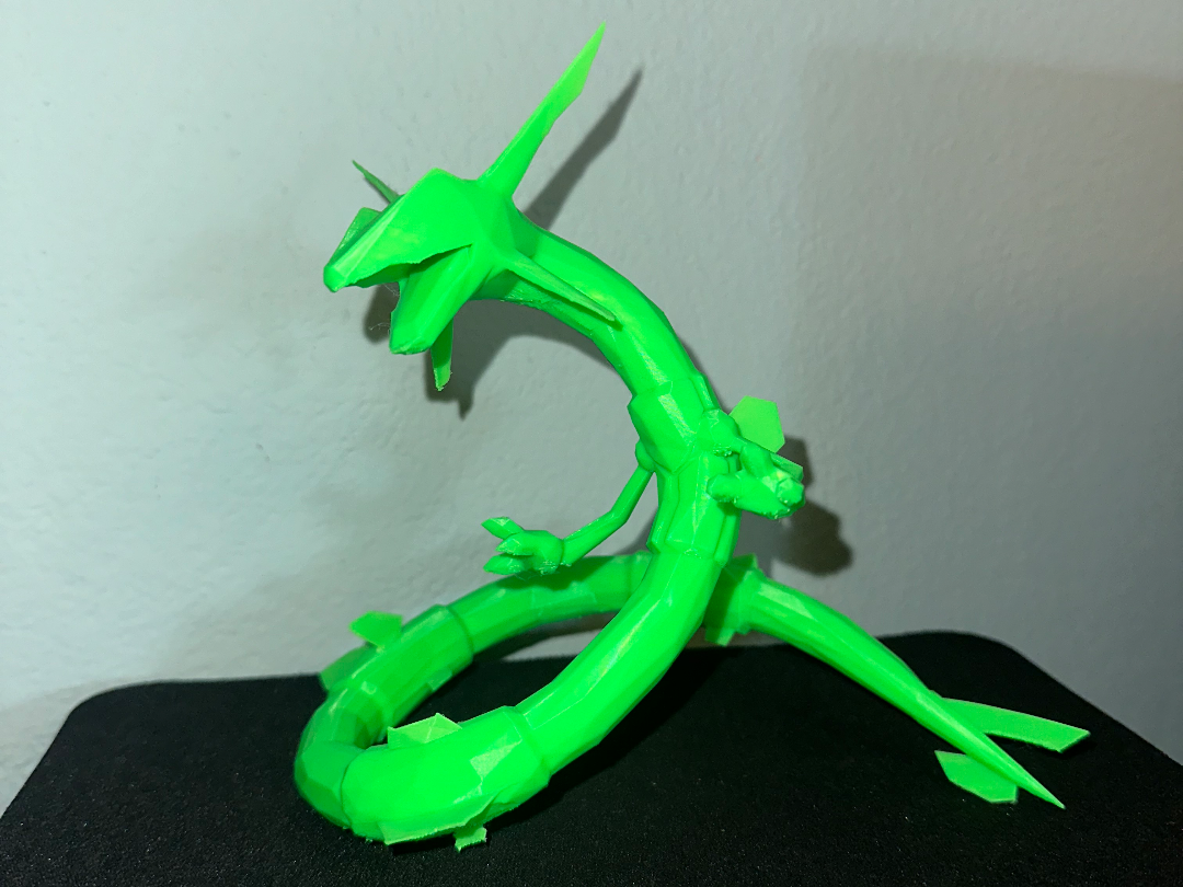 Low Poly Rayquaza Pokemon