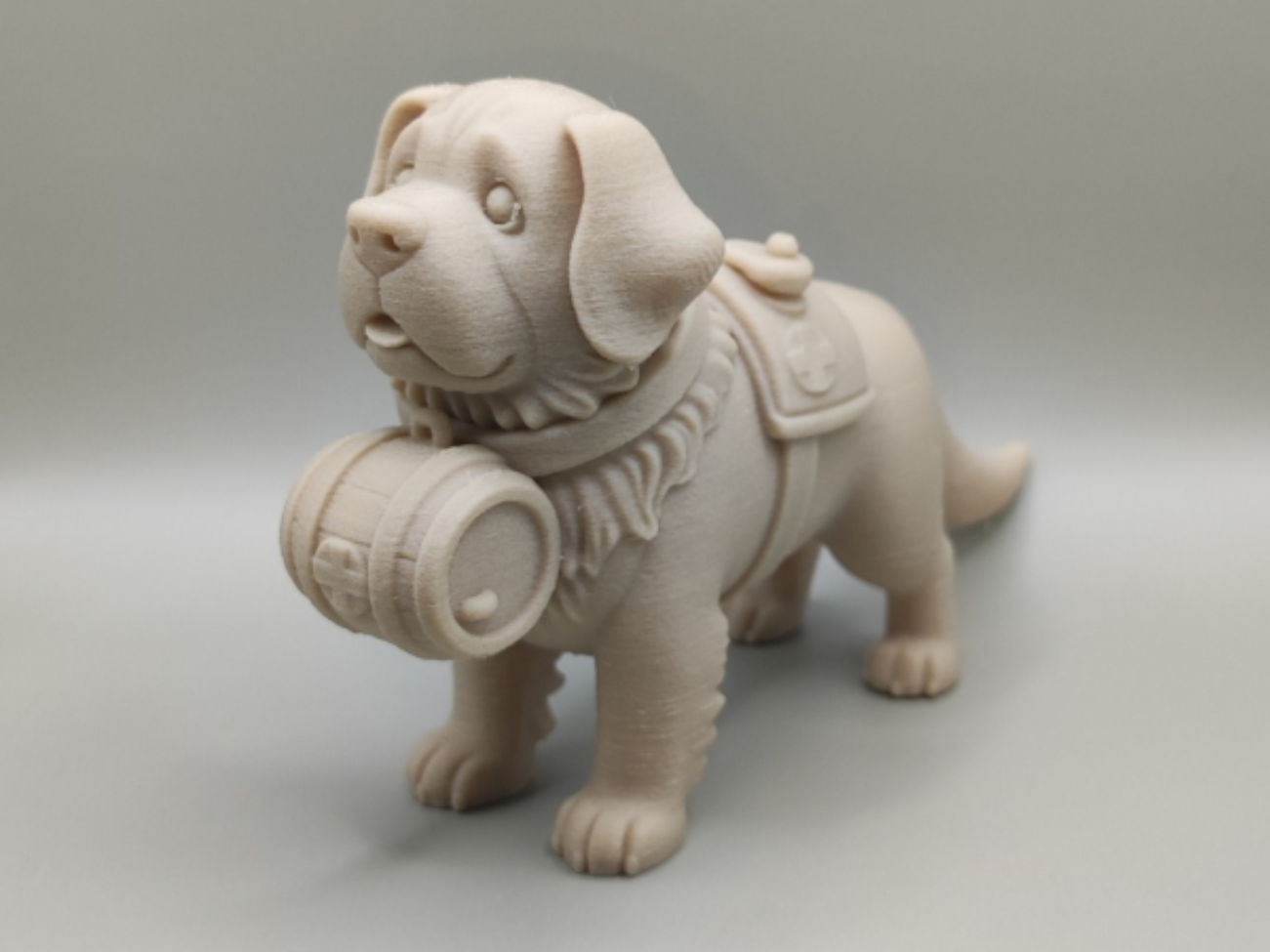 Saint Bernard dogs (mountain rescue dogs) figurine