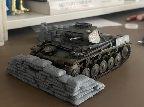 Sand Bag Wall 1/35 Scale Model Kit for Dioramas