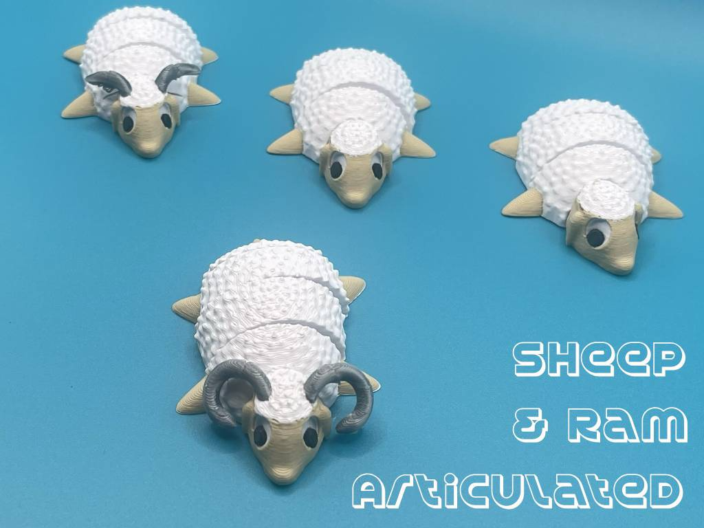 Articulated Baby Sheep & Ram