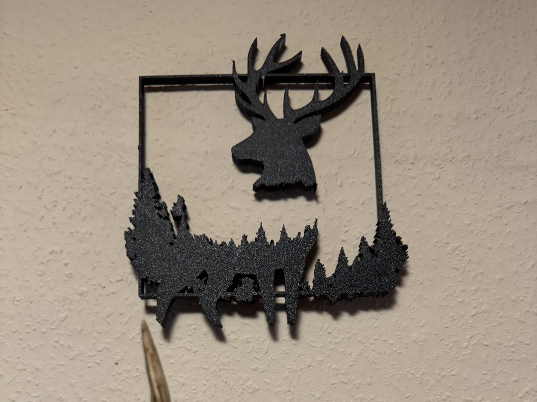 Hirsch Wandbild