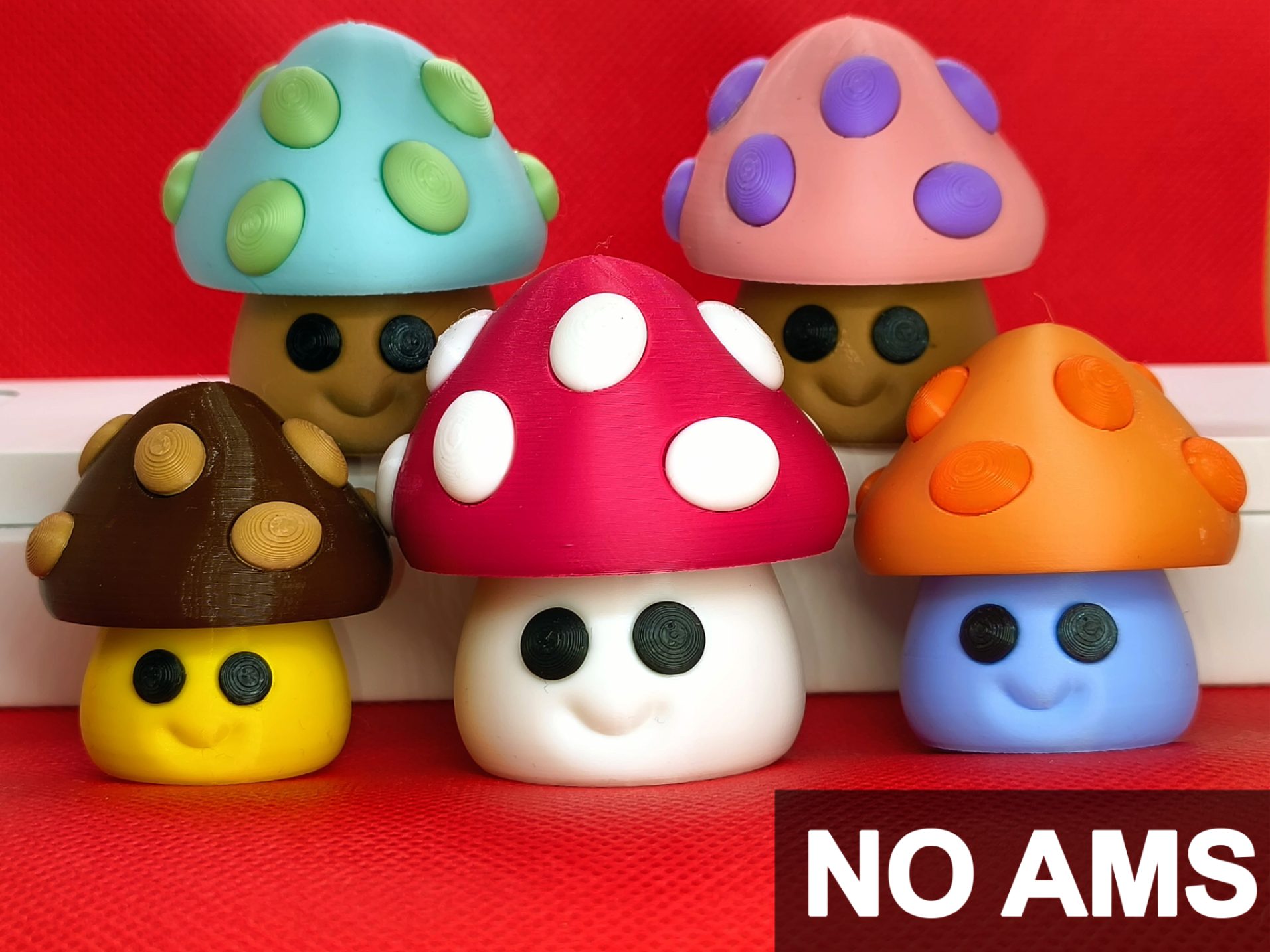 Little Cute Mushrooms (NO AMS required)